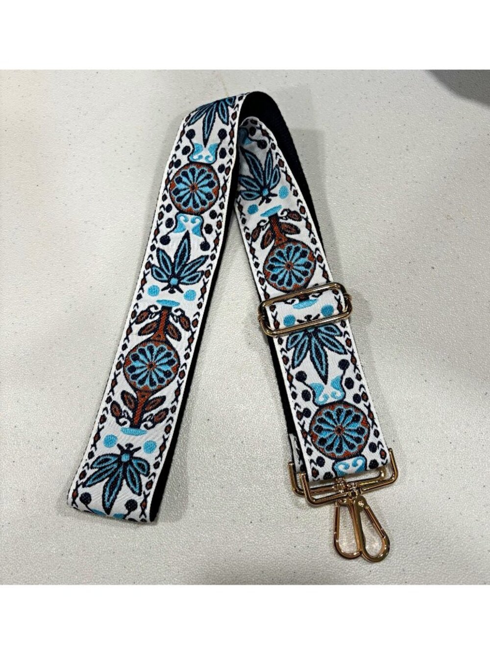 Replacement Handbag cross body Shoulder Strap w/ Gold Tone Swivel Clips
